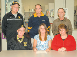 Ashley Kingery is an Honorable-Mention All-State catcher from Knoxville HS